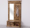 Coat decorated with mirror, 1 door, 2 drawers