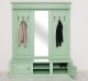 Large coat hanger with mirror, 2 doors, open space