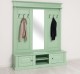 Large coat hanger with mirror, 2 doors, open space