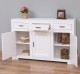 Buffet with 3 doors and 3 drawers Pure, metal rail drawers