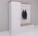 Hallway wardrobe, with shoe rack and coat hanger - left