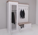 Hallway wardrobe, with shoe rack and coat hanger - left