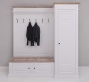 Hallway wardrobe, with shoe rack and coat hanger - right