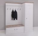 Hallway wardrobe, with shoe rack and coat hanger - right