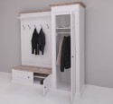 Hallway wardrobe, with shoe rack and coat hanger - right