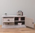 Small TV chest of drawers with 1 door and 2 drawers