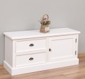 Small TV chest of drawers with 1 door and 2 drawers