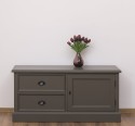 Small TV chest of drawers with 1 door and 2 drawers