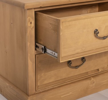 Small TV chest of drawers with 1 door and 2 drawers