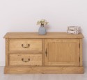 Small TV chest of drawers with 1 door and 2 drawers