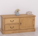 Small TV chest of drawers with 1 door and 2 drawers