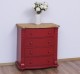 Chest of drawers with 4 curved drawers, Directoire Collection