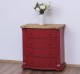 Chest of drawers with 4 curved drawers, Directoire Collection