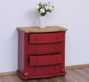 Chest of drawers with 4 curved drawers, Directoire Collection