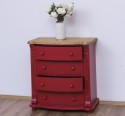 Chest of drawers with 4 curved drawers, Directoire Collection