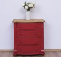 Chest of drawers with 4 curved drawers, Directoire Collection