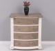 Chest of drawers with 4 curved drawers, Directoire Collection