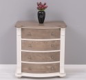 Chest of drawers with 4 curved drawers, Directoire Collection