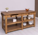 Large kitchen island with 4 drawers