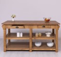 Large kitchen island with 4 drawers