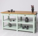 Large kitchen island with 4 drawers