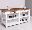 Large kitchen island with 4 drawers