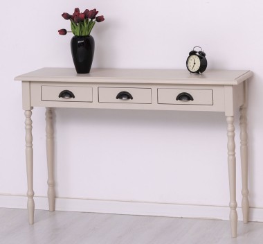 Console with turned legs, 3 drawers