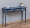 Console with turned legs, 3 drawers