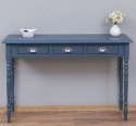 Console with turned legs, 3 drawers