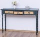 Console with turned legs, 3 drawers