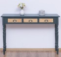 Console with turned legs, 3 drawers