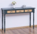 Console with turned legs, 3 drawers