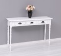 Console with turned legs, 3 drawers