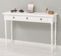 Console with turned legs, 3 drawers