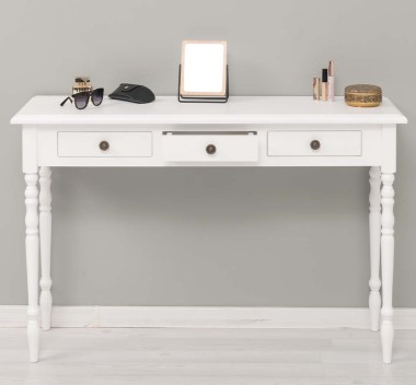 Console with turned legs, 3 drawers