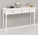 Console with turned legs, 3 drawers