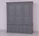 Wardrobe with 3 doors and 6 drawers