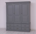 Wardrobe with 3 doors and 6 drawers