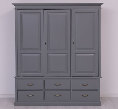 Wardrobe with 3 doors and 6 drawers