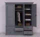 Wardrobe with 3 doors and 6 drawers