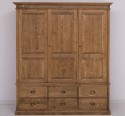 Wardrobe with 3 doors and 6 drawers