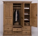 Wardrobe with 3 doors and 6 drawers