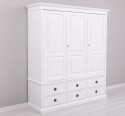 Wardrobe with 3 doors and 6 drawers