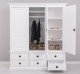 Wardrobe with 3 doors and 6 drawers