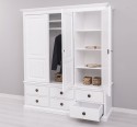 Wardrobe with 3 doors and 6 drawers