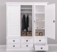 Wardrobe with 3 doors and 6 drawers