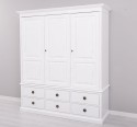 Wardrobe with 3 doors and 6 drawers