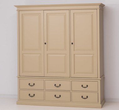 Wardrobe with 3 doors and 6 drawers