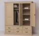 Wardrobe with 3 doors and 6 drawers