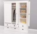 Wardrobe with 3 doors and 6 drawers